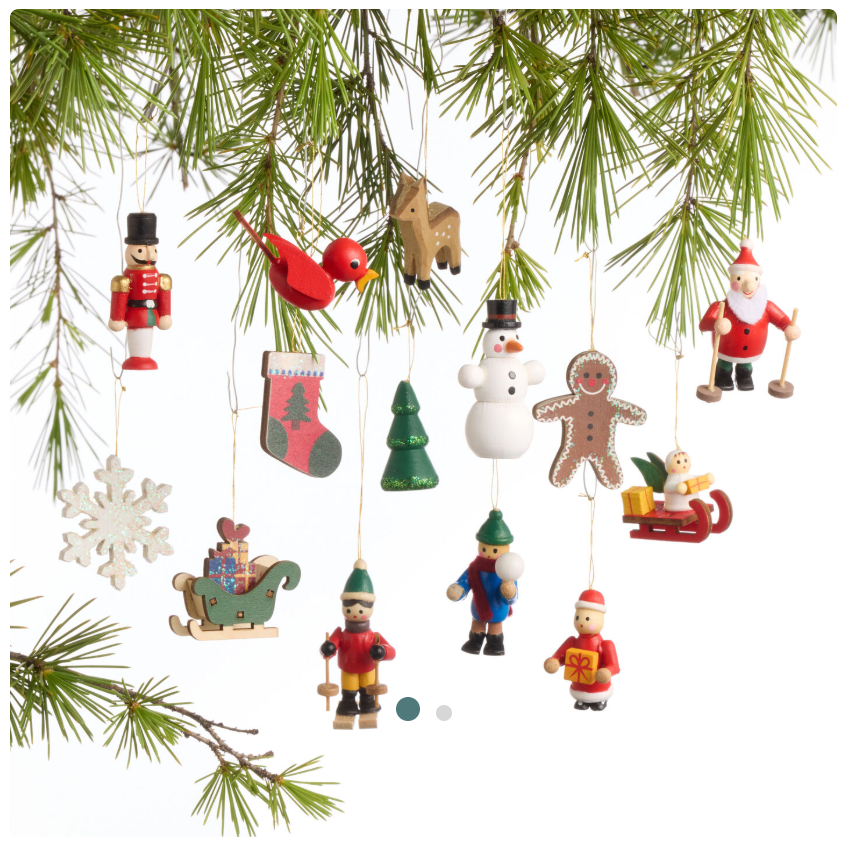 Set of 2 Traditional British Christmas Crackers - Handmade in Vermont - Santa